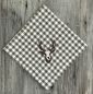 Preview: - LINUM Serviette mit Hirschkopf