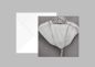 Preview: 10 x Quadratische Karte Weisser Mohn
