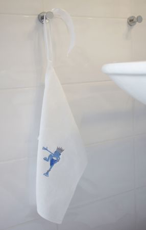 Geschenkset Schnuffeltuch Hellblauer Grenouille & Schnuller