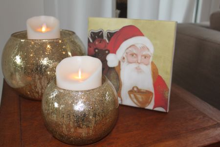 Preview: Leinwandbild & X-mas Karte im Geschenkset