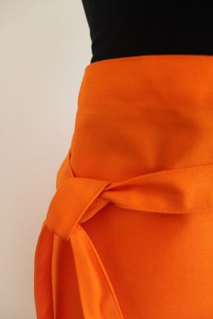 Vorbinder-Schürze 60/80 cm orange mit Garnele