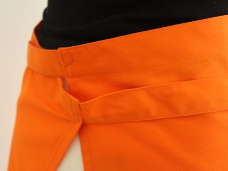 Vorbinder-Schürze 60/80 cm orange mit Garnele