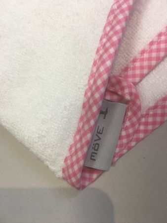 - MÖVE - Kapuzentuch rosa oder blau mit Namen