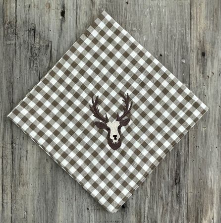 - LINUM Serviette mit Hirschkopf