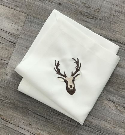 Sander Loft Serviette mit Hirschkopf