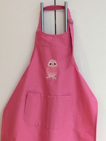 Kinderlatzschürze Pink mit Eule