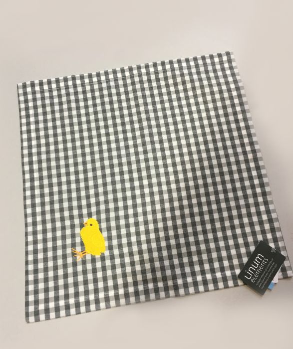 1 LINUM Serviette mit Küken