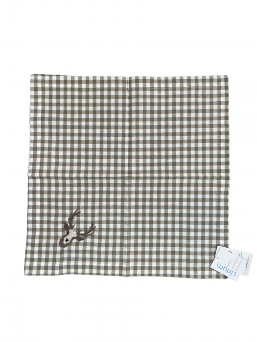 - LINUM Serviette mit Hirschkopf