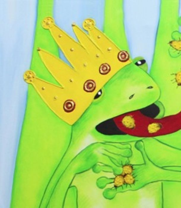 - Leinwanddruck von Frosch Luca 20x30x2cm