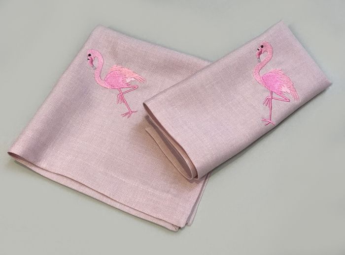 - Serviette SANDER/LOFT mit Flamingo