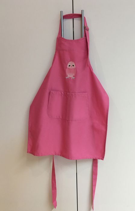 Kinderlatzschürze Pink mit Eule