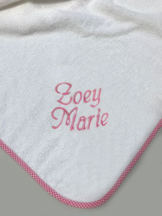 - MÖVE - Kapuzentuch rosa oder blau mit Namen