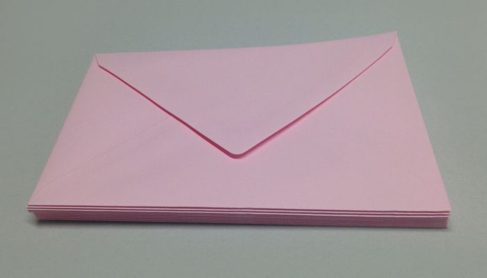 10 Briefumschläge DinA 5 in Rosa