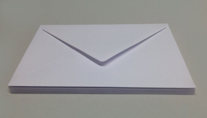 10 Briefumschläge C6 in Weiss