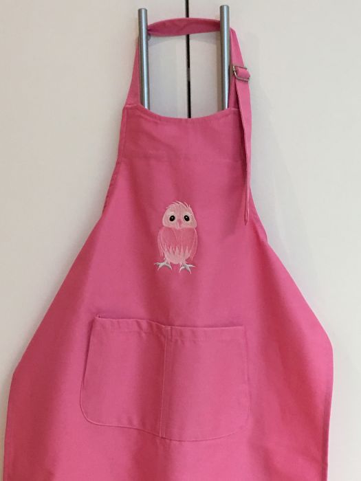Kinderlatzschürze Pink mit Eule