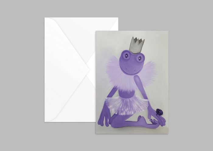 10 x Violetta Klappkarte A6