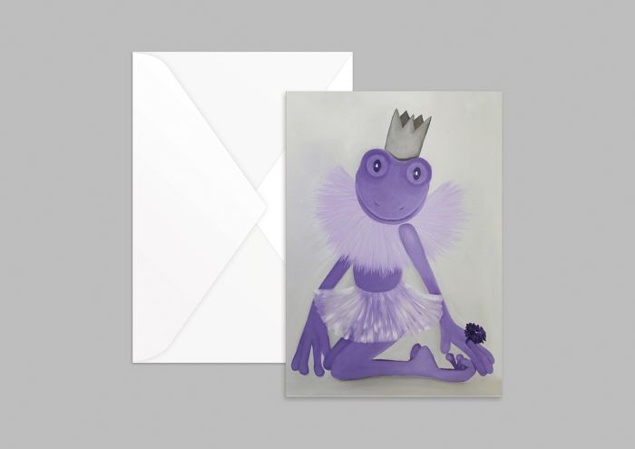 - Violetta Karte A5, 1-seitig bedruckt, mit Briefumschlag